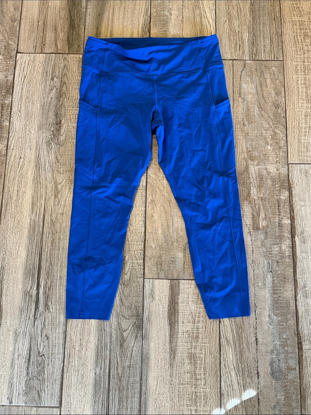 lululemon athletica Symphony Blue Women's Athletic Leggings with Side Pockets